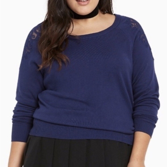Torrid Lace Sweater - Picture 1 of 3